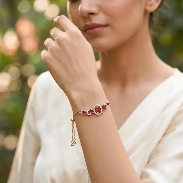 Rose_Gold_Bracelet_Adjustable_Slider_with_Pink_Stones