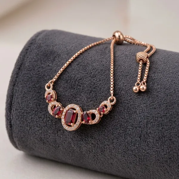 Rose_Gold_Bracelet_Adjustable_Slider_with_Pink_Stones