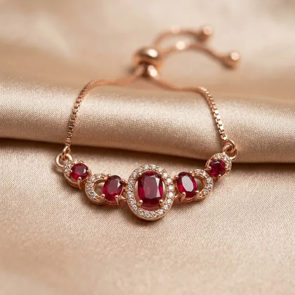 Rose_Gold_Bracelet_Adjustable_Slider_with_Pink_Stones