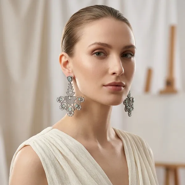 Elegant_Mint_Green_CZ_Statement__Dangle_Earrings