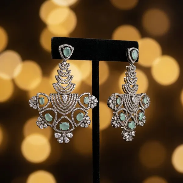 Elegant_Mint_Green_CZ_Statement__Dangle_Earrings