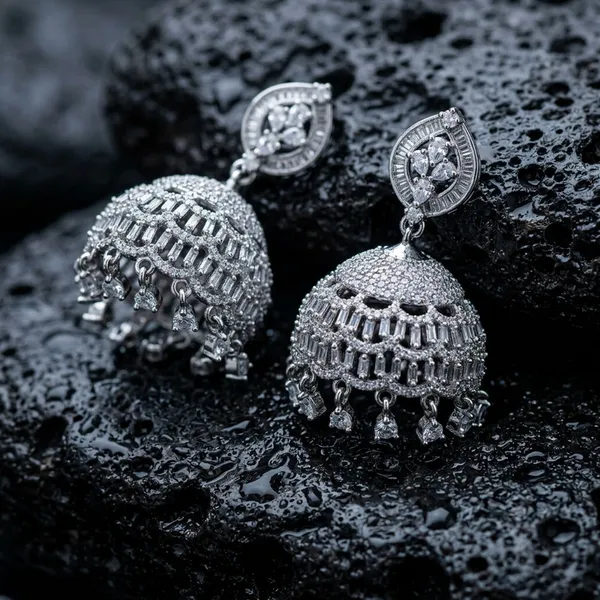 Elegant_Silver-Plated__American_Diamond_Jhumka_Earrings_for_Women_-_Traditional_Wedding_Jewelry