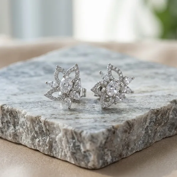 Elegant_Anti-Tarnish_Floral_Silver_Stud_Earrings_with_Marquise_Cubic_Zirconia
