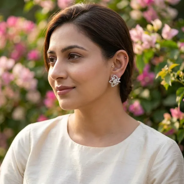 Elegant_Anti-Tarnish_Floral_Silver_Stud_Earrings_with_Marquise_Cubic_Zirconia