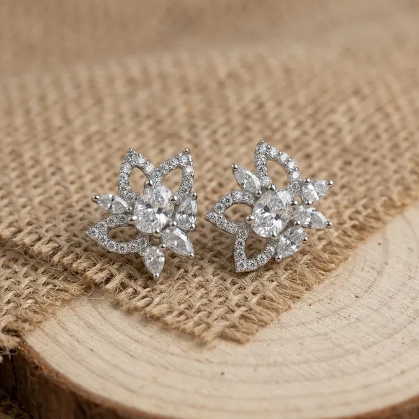 Elegant_Anti-Tarnish_Floral_Silver_Stud_Earrings_with_Marquise_Cubic_Zirconia