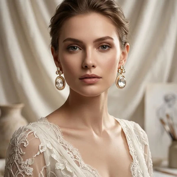 Gold_Tone_Polki_Drop_Earring