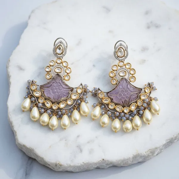 Gold_Plated_Kundan_Earring_Traditional_Chandbali