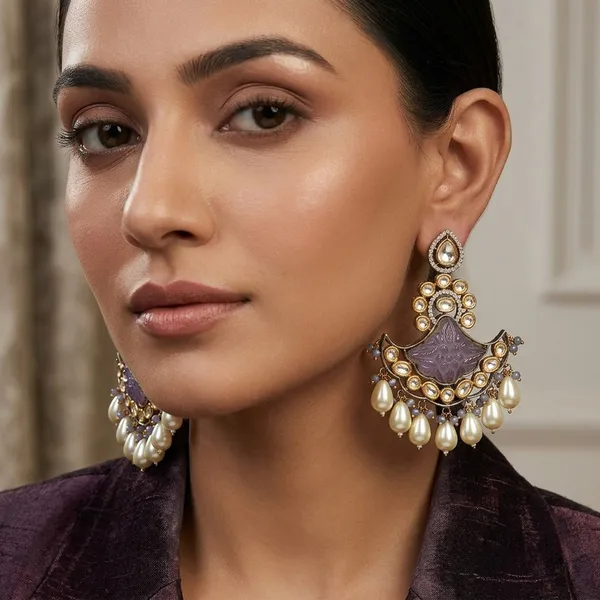 Gold_Plated_Kundan_Earring_Traditional_Chandbali