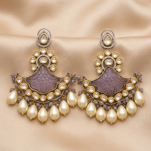 Gold_Plated_Kundan_Earring_Traditional_Chandbali