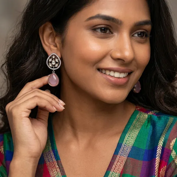 Elegant_Pink_Teardrop_Dangle_Earrings_with_Sparkling_CZ_Accents