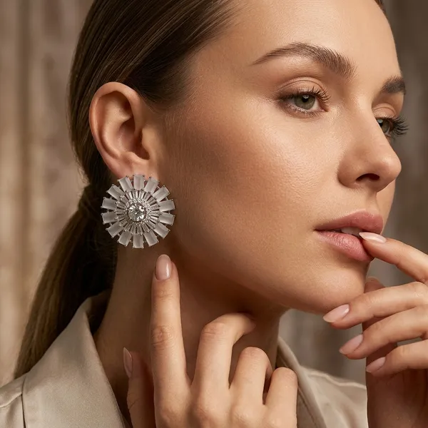 Radiant_Sunburst__Stud_Earrings_with_Frosted_Baguette_Crystals