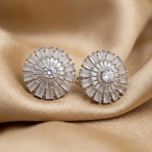 Radiant_Sunburst__Stud_Earrings_with_Frosted_Baguette_Crystals