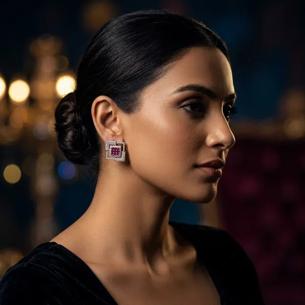 Elegant_Square_Geometric_Ruby_Pink_Stone_Stud_Earrings