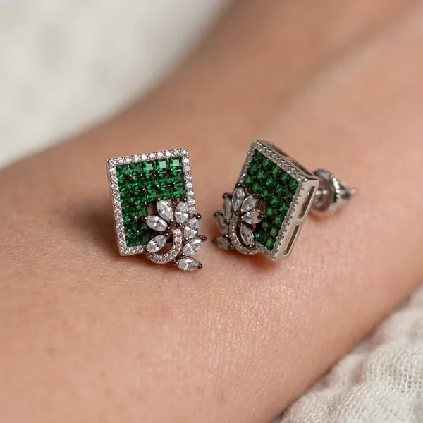 Square_Emerald_and_Diamond_Stud_Earrings