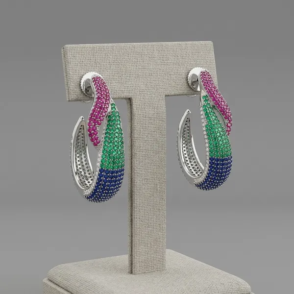 Multi_Color_Pav�_Crystal_Twist_Hoop_Earrings