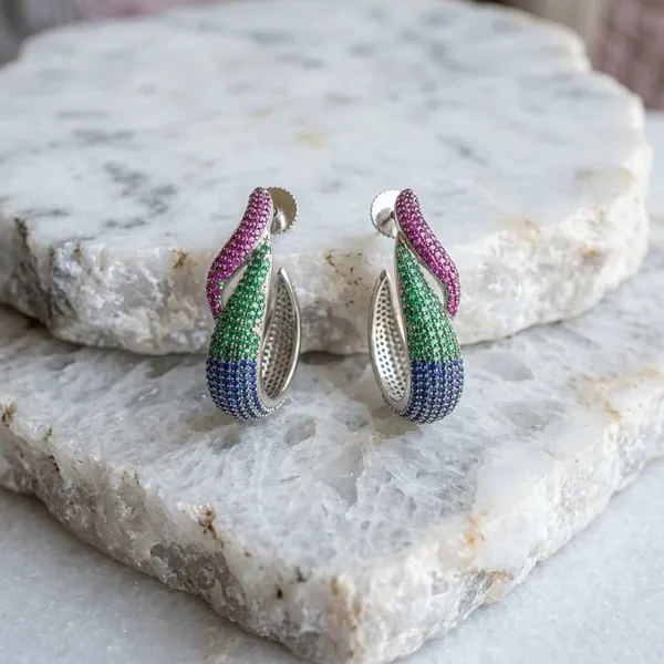 Multi_Color_Pav�_Crystal_Twist_Hoop_Earrings