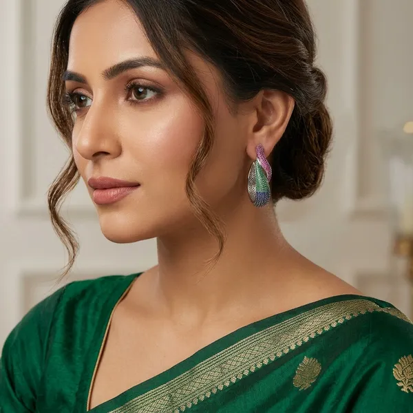 Multi_Color_Pav�_Crystal_Twist_Hoop_Earrings