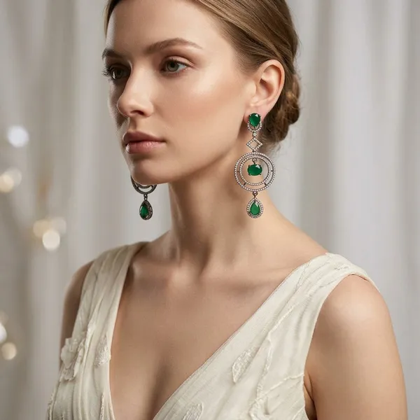 Emerald_Green_and_Diamond_Dangler_Earrings