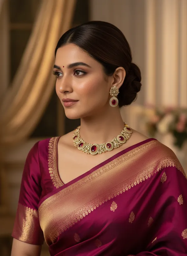 Indian_Set_Regal_Ruby_&_American_Diamond_Choker_Set