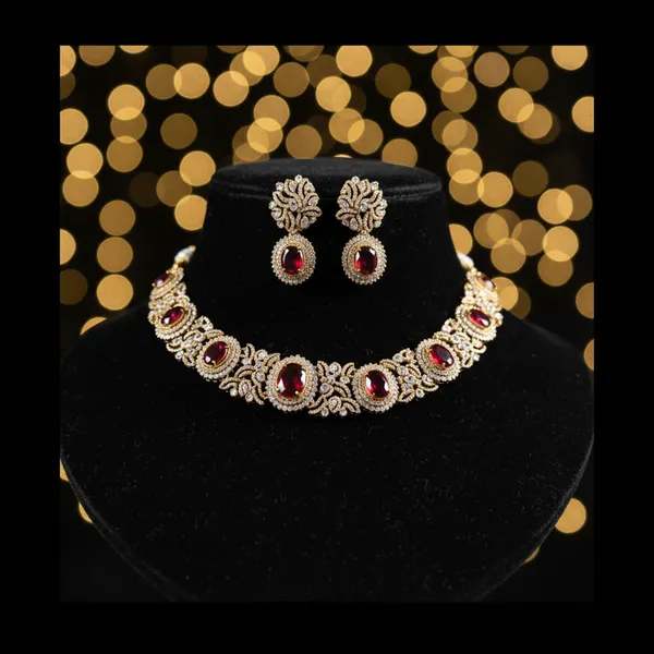 Indian_Set_Regal_Ruby_&_American_Diamond_Choker_Set