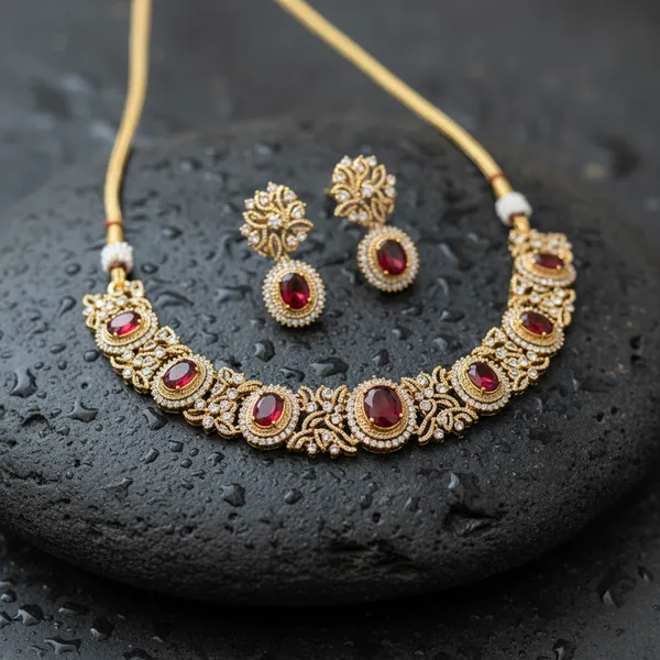 Indian_Set_Regal_Ruby_&_American_Diamond_Choker_Set