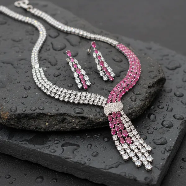 Indian_Set_Exquisite_Pink_Ruby_and_White_Stone_Anti-Tarnish_Jewelry_Set__Asymmetric_Tassel_Necklace_&_Earrings
