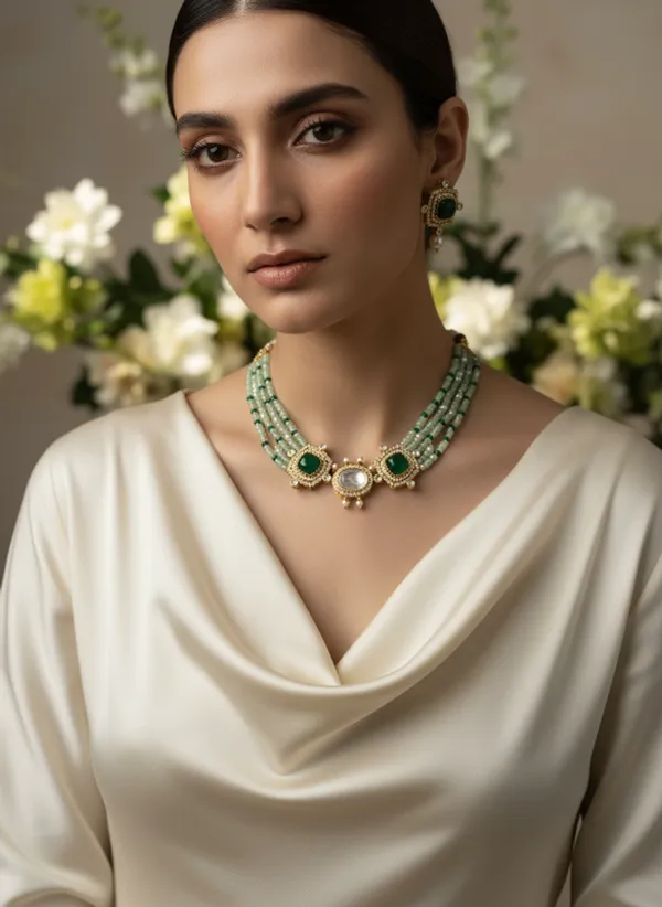 Indian_Set_Elegant_Emerald_Green_Kundan_Beaded_Choker_Necklace_and_Earrings_Jewelry_Set
