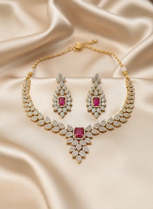 Indian_Set_Elegant_Anti-Tarnish_Pink_Ruby_and_CZ_Studded_Gold-Plated_Necklace_Set_with_Matching_Earrings