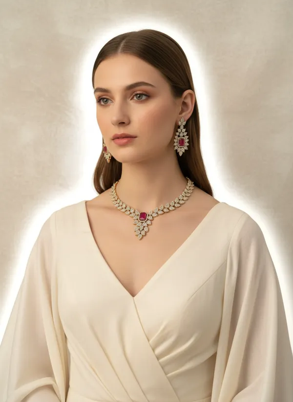 Indian_Set_Elegant_Anti-Tarnish_Pink_Ruby_and_CZ_Studded_Gold-Plated_Necklace_Set_with_Matching_Earrings
