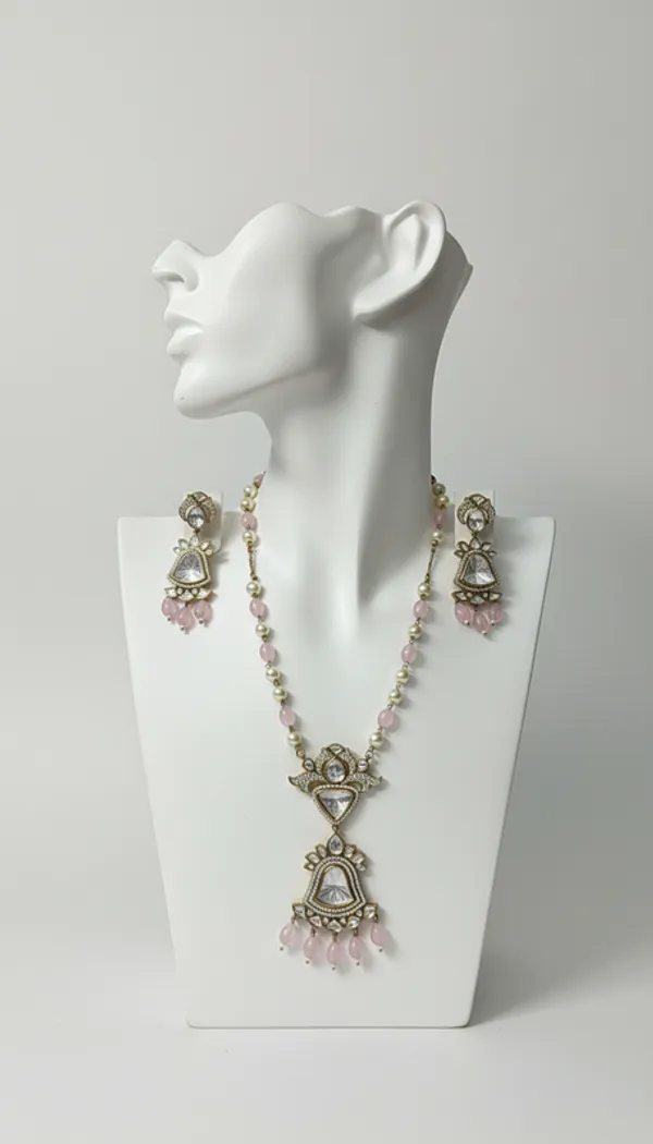 Indian_Set_Elegant_Pink_Quartz_and_Kundan_Anti_Tarnish_Necklace_and_Earring_Set