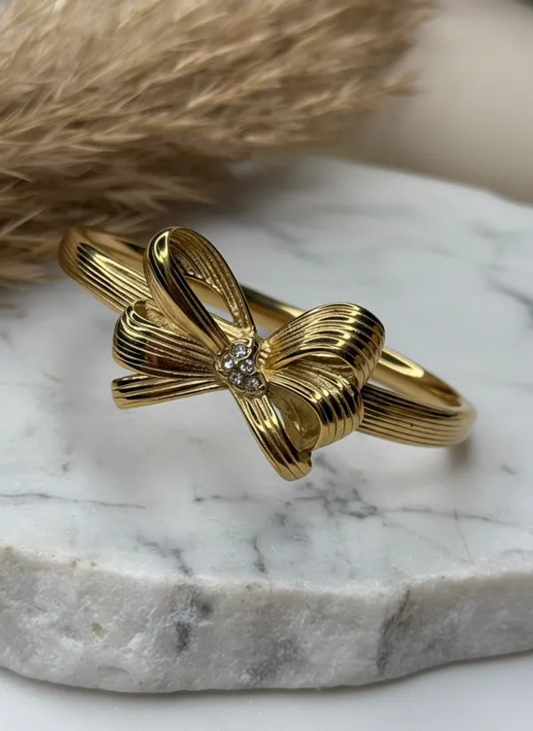 Golden_Bow_Ribbon_Bracelet