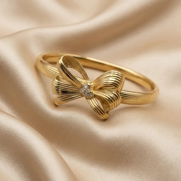 Golden_Bow_Ribbon_Bracelet
