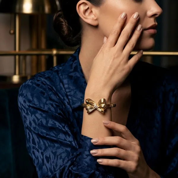 Golden_Bow_Ribbon_Bracelet