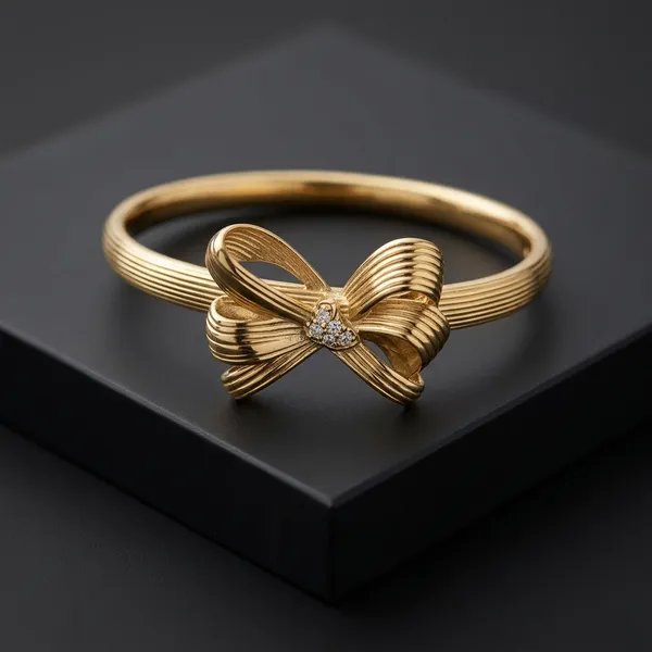 Golden_Bow_Ribbon_Bracelet