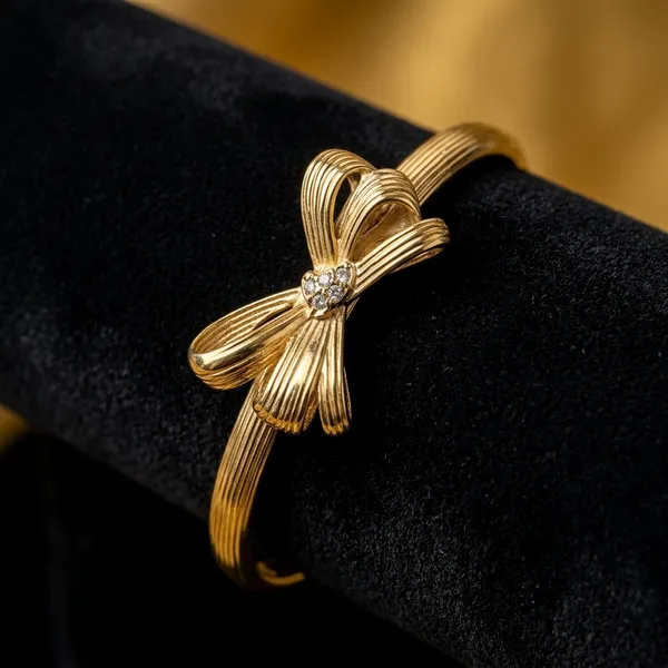 Golden_Bow_Ribbon_Bracelet
