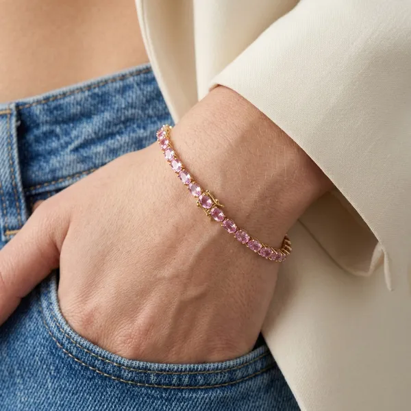 Gold_Plated_Fine_Tennis_Sapphire_Bracelets