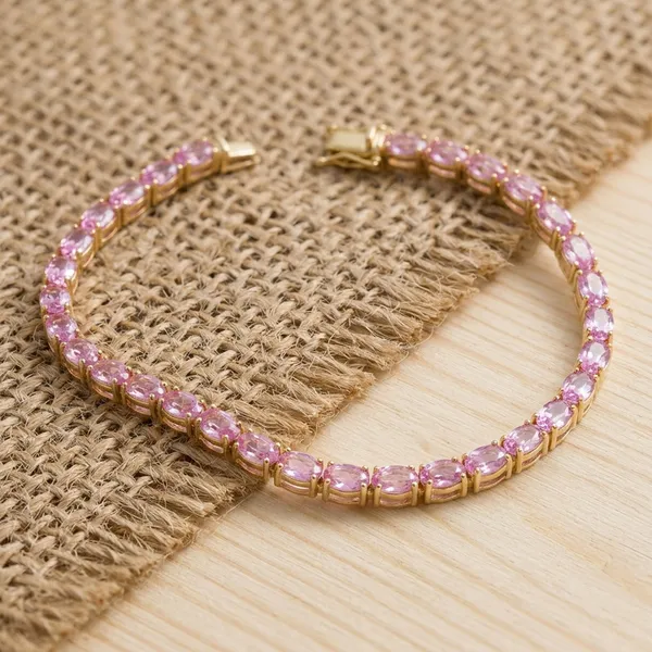 Gold_Plated_Fine_Tennis_Sapphire_Bracelets