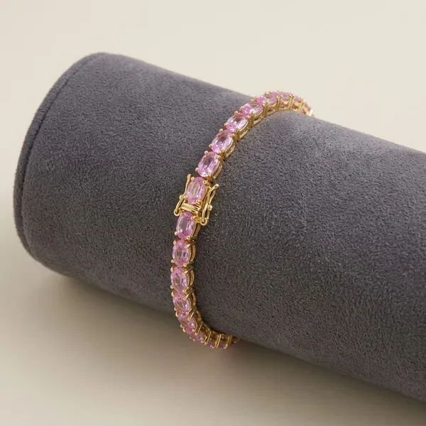 Gold_Plated_Fine_Tennis_Sapphire_Bracelets