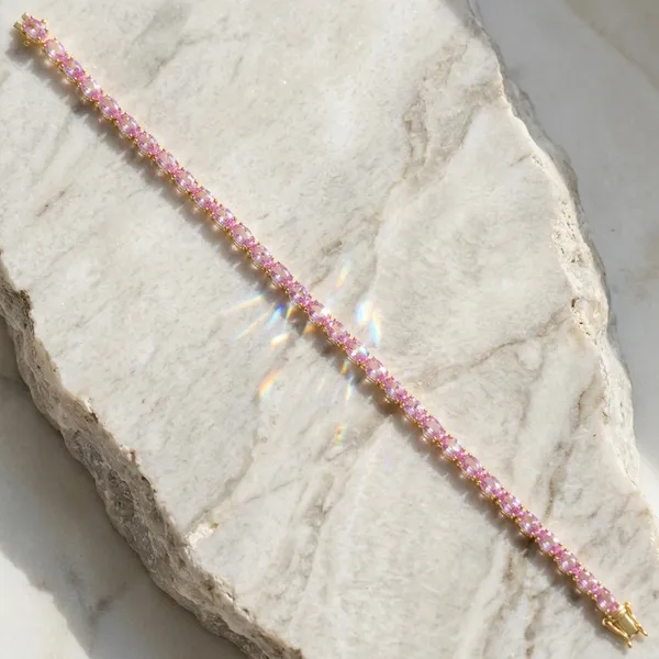 Gold_Plated_Fine_Tennis_Sapphire_Bracelets