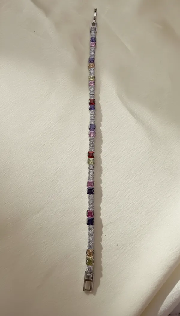 Rainbow_Radiant_Square-Cut_Tennis_Bracelet