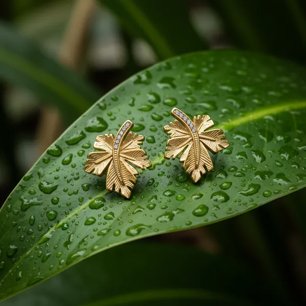 Golden_Leaf_Earrings