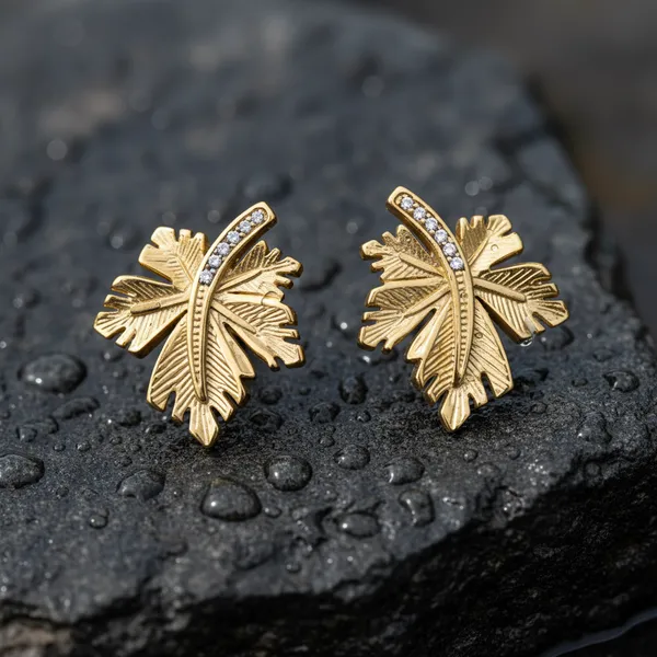 Golden_Leaf_Earrings