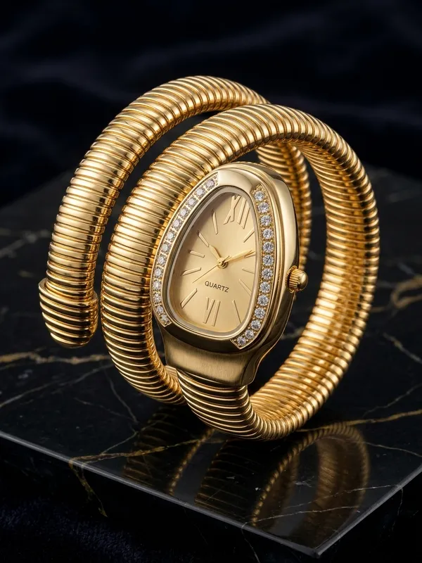 Luxury_Gold_Serpent_Wrap_Watch__Diamond_Bezel_Tubogas_Coil_Timepiece_for_Women