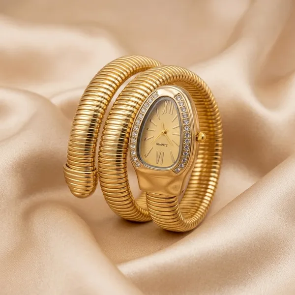 Luxury_Gold_Serpent_Wrap_Watch__Diamond_Bezel_Tubogas_Coil_Timepiece_for_Women
