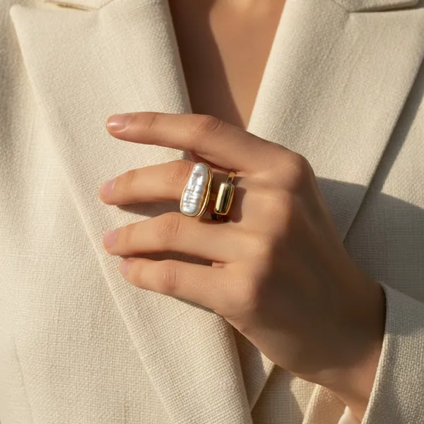 Artistic_Baroque_Pearl_&_Gold_Open_Statement_Ring_-_Size_7