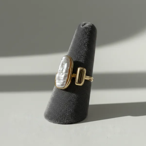Artistic_Baroque_Pearl_&_Gold_Open_Statement_Ring_-_Size_7