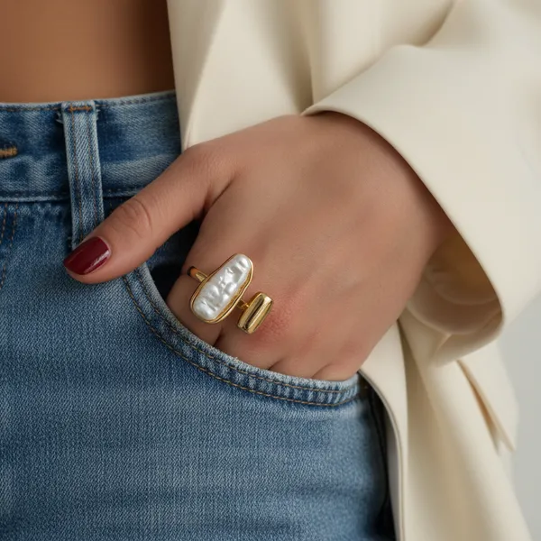 Artistic_Baroque_Pearl_&_Gold_Open_Statement_Ring_-_Size_7