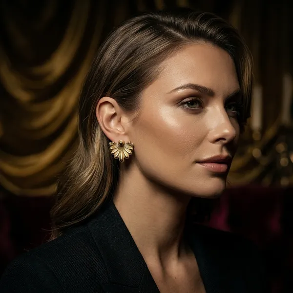 Vintage_Gold_Art_Deco_Fan_Earrings