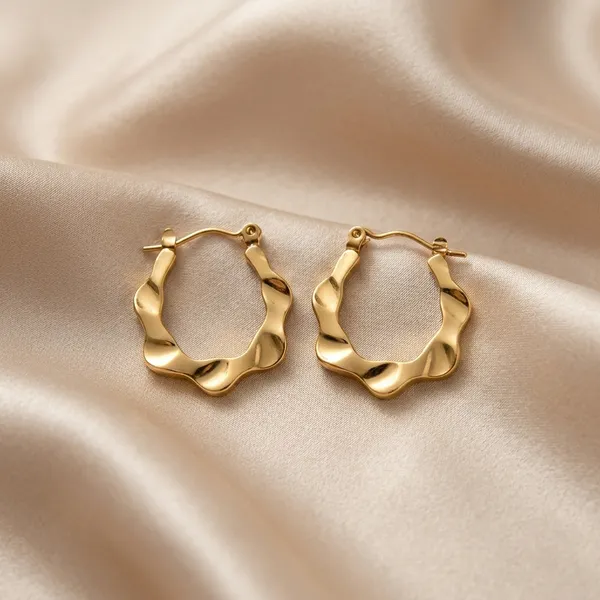 Gilded_Wave_Texture_Hoop_Earrings