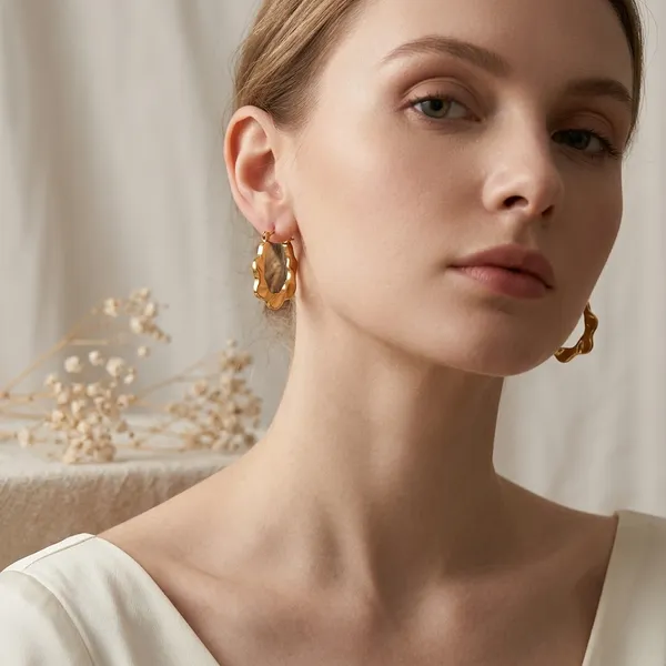 Gilded_Wave_Texture_Hoop_Earrings